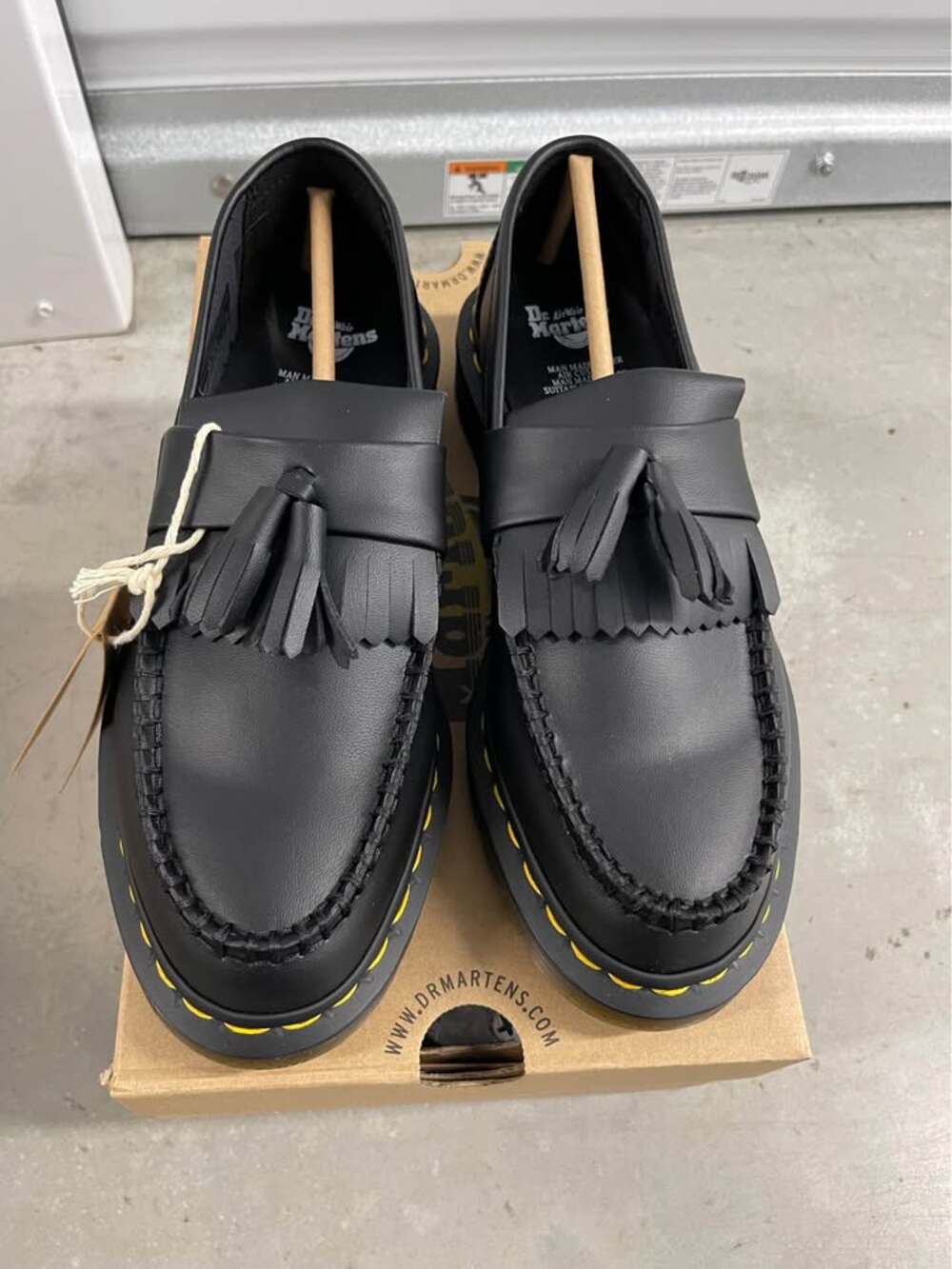 Dr. Martens Vegan Adrian Felix Tassel Loafer Black 30744001 Sz 5M/6W